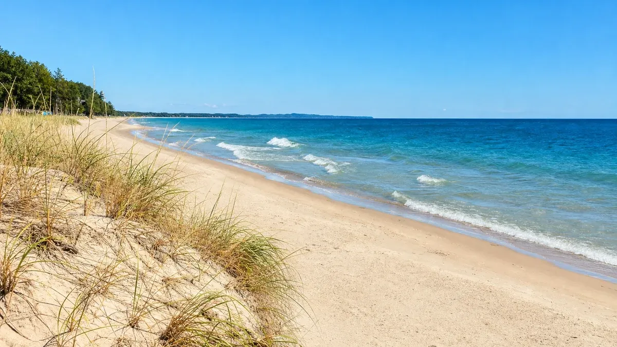 Beaches Great Lakes travel guide illustration